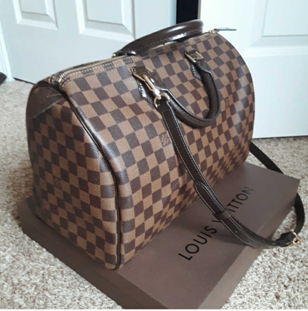 TRADED ❤ Louis Vuitton DE Speedy 35 - Picture 5 of 15